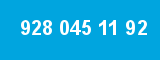 928 045 11 92 928 045 11 92